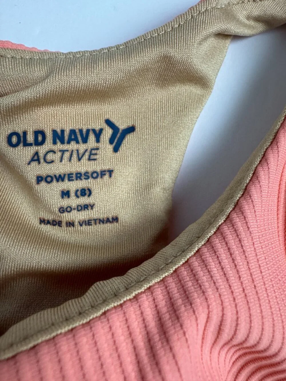 Old Navy Active Powersoft  Sport  Tank Ribbed Pink  Size M ( 8)